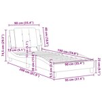 vidaXL Cadre de lit sans matelas Zadar gris 90x190 cm similicuir