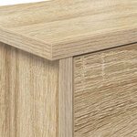 vidaXL Porte-manteau mural avec étagère Chêne sonoma 50 x 20 x 30 cm