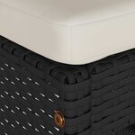 vidaXL Tabourets de bar de jardin et coussins lot de 6 résine tressée