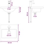vidaXL Meuble de salle de bain avec évier Sonoma gris