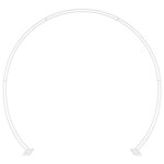 vidaXL Arche de mariage Blanc 223 x 45 x 201 cm Acier