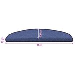 vidaXL Tapis d'escalier auto-adhésifs 15 pièces 80 x 24 5 x 3 5 cm