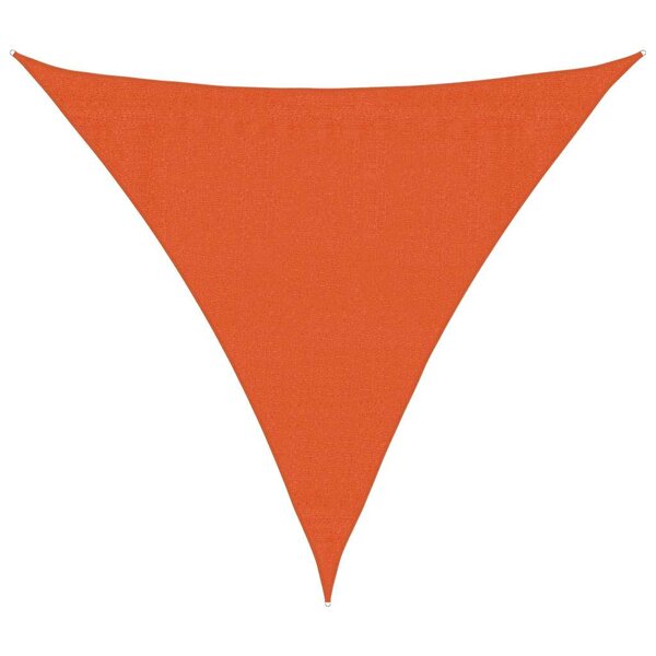 vidaXL Voile d'ombrage 160 g/m² triangulaire orange 3 6x3 6x3 6 m PEHD