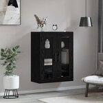 vidaXL Meuble mural Chêne noir 69 5 x 34 x 90 cm Bois d'ingénierie