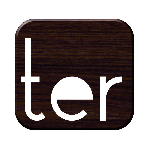 Numéro TER-Numéro adhésif pour boîtes aux lettres - Résine de 3 mm, hauteur environ 50 mm - Taurus (chêne foncé)