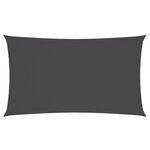 vidaXL Voile de parasol tissu oxford rectangulaire 2x4 5 m anthracite