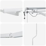 vidaXL Auvent avec Blanc 6 x 3 m Métal