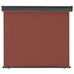 vidaXL Auvent latéral de balcon 125x250 cm Marron
