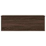 vidaXL Boîte de rangement chêne marron 102x35x35 cm bois d'ingénierie