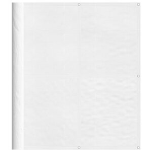 vidaXL Écran de balcon blanc 120x1000 cm 100  polyester oxford