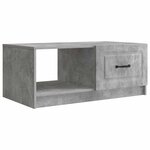 vidaXL Table basse Gris béton 90 x 50 x 37 cm Bois d'ingénierie