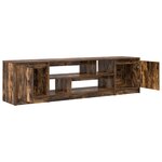 vidaXL Meuble TV chêne fumé 188 5x41x50 cm bois d'ingénierie