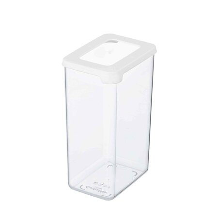 Boîte de conservation, 3,5 L, transparent/blanc GASTROMAX