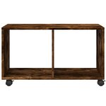 vidaXL Armoire roulante chêne fumé 72x33x42 5 cm bois d'ingénierie