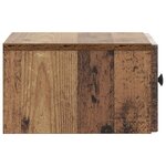 vidaXL Cabinet de chevet mural Bois ancien 33 x 34 5 x 20 cm