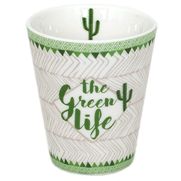 Tasse expresso en porcelaine cactus thème indien