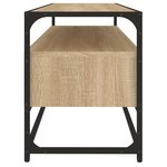 vidaXL Meuble TV chêne sonoma 100x35x45 cm bois d'ingénierie