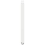 vidaXL Pieds de table console en U  2 pièces  blanc  38 x (72-73) cm  acier