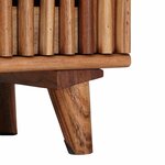 vidaXL Table de chevet faite main Marron Teck 40 x 30 x 45 cm