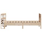 vidaXL Cadre de lit sans matelas 75x190 cm bois de pin massif