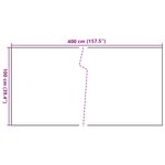 vidaXL Paravent de balcon brun et noir 400x100 cm résine tressée