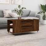 vidaXL Table basse chêne marron 102x44 5x50 cm bois d'ingénierie