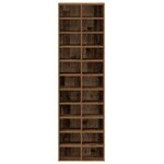 vidaXL Armoire à chaussures vieux bois 54x34x183 cm bois ingénierie