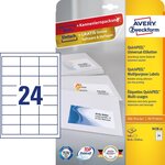 Étiquettes multi-usages  64 6 x 33 8 mm avery zweckform