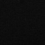 vidaXL Canapé Chesterfield 3 places noir tissu