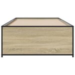 vidaXL Cadre de lit sans matelas chêne sonoma 75x190 cm