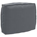 vidaXL Coussin pour dossier de palette Anthracite 50 x 40 x 12 cm