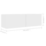 vidaXL Ensemble de meubles TV 3 Pièces Blanc Bois d'ingénierie
