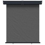 vidaXL Store latéral de balcon 100  polyester fer acier