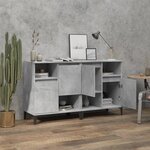 vidaXL Buffets 2 Pièces gris béton 60x35x70 cm bois d'ingénierie