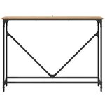 vidaXL Table console Chêne artisanal 102 x 23 x 75 cm