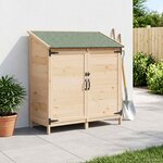vidaXL Abri de jardin avec toit Naturel 106 5 x 56 x 113 5 cm