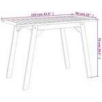 vidaXL Ensemble de balcon 3 Pièces Bois d'acacia solide