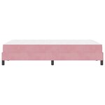 vidaXL Lit à ressorts avec matelas Rose 120 x 220 cm tissu