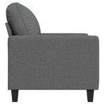 vidaXL Fauteuil Gris foncé 60 cm Tissu