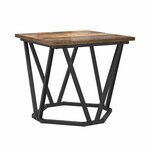 vidaXL Ensemble de tables d'appoint 2 Pièces Chêne fumé 50 x 50 x 40 cm
