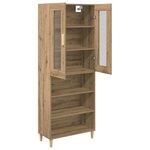 vidaXL Haut Armoire Chêne artisanal 69 5 x 34 x 180 cm