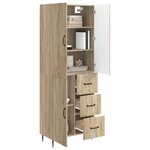 vidaXL Ensemble de Meubles 2 Pièces Chêne Sonoma 66 x 34 5 x 89 5 cm