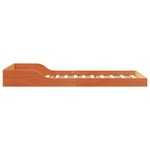 vidaXL Cadre de lit Brun cire 80 x 210 cm Pin massif