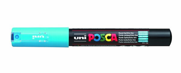 Marqueur pointe conique extra-fine POSCA PC1MC 0 7 - 1mm Bleu Clair x 12 POSCA