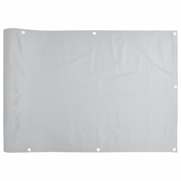 vidaXL Écran d'intimité de balcon gris 300x75 cm PVC