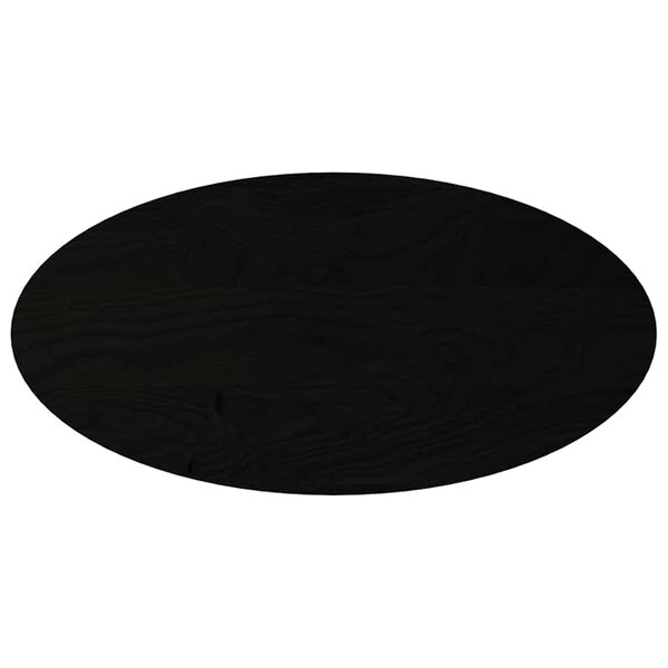 vidaXL Dessus de table marron foncé 100x50x4cm bois chêne massif ovale