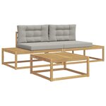 vidaXL Ensemble de canapés d'extérieur Blanc 79 x 79 x 37 cm Polyester