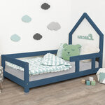 Lit cabane enfant POPPI 90 x 190 bleu marine 1