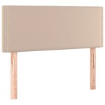 vidaXL Tête de lit à LED Cappuccino 100x5x78/88 cm Similicuir