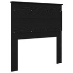 vidaXL Tête de lit avec tête de lit Chêne noir 75 cm Bois d'ingénierie